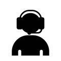 Customer Support Operator Icon Royalty Free Stock Photo