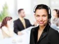 Customer support operator woman Royalty Free Stock Photo