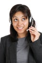 Customer support smiling Royalty Free Stock Photo