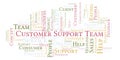 Customer Support Team word cloud Royalty Free Stock Photo