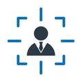Customer target, intention Vector Icon which can easily modify Royalty Free Stock Photo