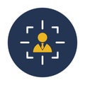 Customer target, intention Vector Icon which can easily modify Royalty Free Stock Photo