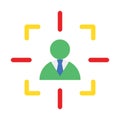 Customer target, intention Vector Icon which can easily modify Royalty Free Stock Photo