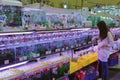 Customers buy goldfish in taipei flower market