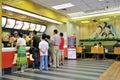 Customers buying fast food