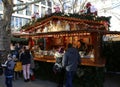 Customers buying French Dessert Crepe at Christmas Market