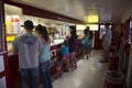 Customers at Candy Counter, Star Drive In Movie Theater, Montrose, Colorado, USA