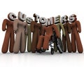 Customers Diverse Group of People Targeted Marketing