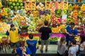 Customers Grocery Shopping at Municipal Market in Sao Paulo, Brazil