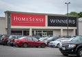 Customers lining up at Homesense and Winners store