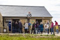 Customers Queueing at Diddly Squat Farm Shop in Chipping Norton, UK