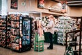 Customers shopping at Safeway supermarket chain in Oregon