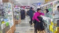 customers walking inside ZUM Aichurok mall in Bishkek