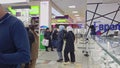 customers walking inside ZUM Aichurok mall in Bishkek