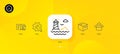 Customisation, Send box and Engineering documentation minimal line icons. For web application, printing. Vector