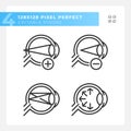 Customizable black simple eye care icons collection