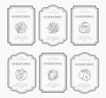 Customizable black and white Pantry label collection.
