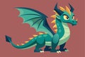 A customizable dragon stands proudly, showcasing vibrant colors and unique features, ideal for various creative projects and