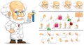 Customizable Mascot Scientist Professor Laboratory Researcher