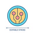 Customizable tokens linear icon