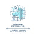 Customizable year-round crop production icon