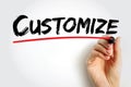 Customize text quote, concept background