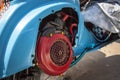 Customized engine of Piaggio`s Vespa