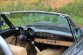 Customized original Fiat 124 Spider interior Royalty Free Stock Photo