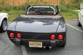 Customized fiat sports car rear view