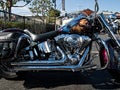 Customized Harley Davidson motorcycle