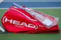 Customized Head tennis bag and Head tennis racket during US Open 2014