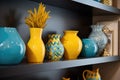 customized home decor items on shelves