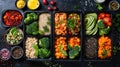 Customized meal kits designed for biohackers, focusing on nutrient-dense, functional foods that support optimized living Royalty Free Stock Photo