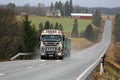 Customized Scania Truck of MHL-Trans in Rural Landscape