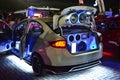 Customized sound system of Honda City at Bumper to Bumper 15 car show