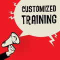 Customized Training business concept