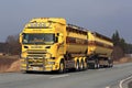 Customized Yellow Scania Tank Truck