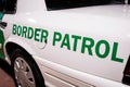 Customs and Border patrol logo on the side of the patrol car Royalty Free Stock Photo