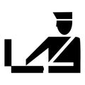 Customs clearance icon Royalty Free Stock Photo