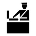 Customs clearance icon