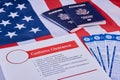 Customs declaration concept Royalty Free Stock Photo