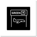 Customs glyph icon