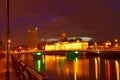 Customs House at night in Dublin Royalty Free Stock Photo