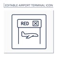 Customs line icon