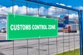 Customs logistic terminal with bonded warehouse Royalty Free Stock Photo