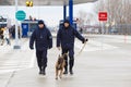 Customs officers at inauguration of new moldovan ukrainian border Palanca Royalty Free Stock Photo