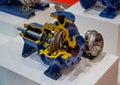 Cut-away centrifugal blue pump