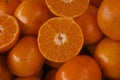 Cut away tangerine orange