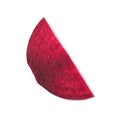 Cut beet on white background Royalty Free Stock Photo