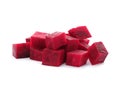 Cut beet on white background Royalty Free Stock Photo